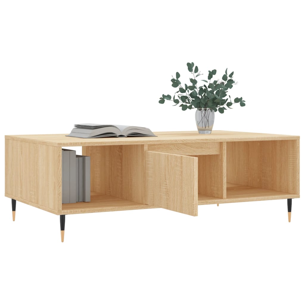 Couchtisch Sonoma-Eiche 104x60x35 cm Holzwerkstoff - Pazzar.ch