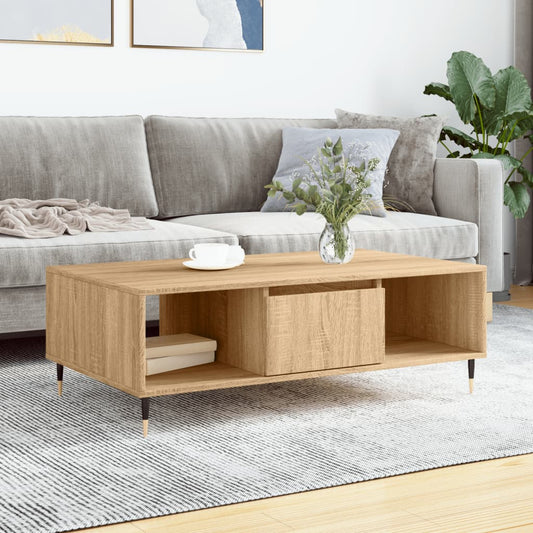 Couchtisch Sonoma-Eiche 104x60x35 cm Holzwerkstoff - Pazzar.ch