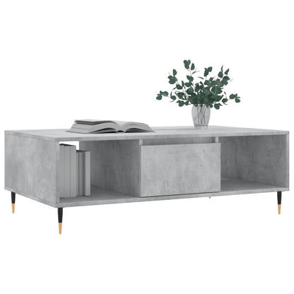 Couchtisch Betongrau 104x60x35 cm Holzwerkstoff - Pazzar.ch