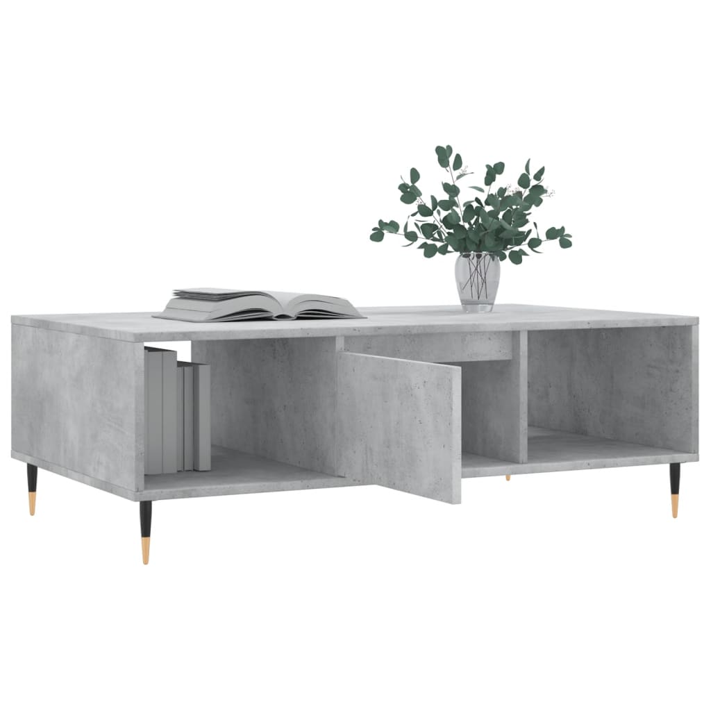 Couchtisch Betongrau 104x60x35 cm Holzwerkstoff - Pazzar.ch