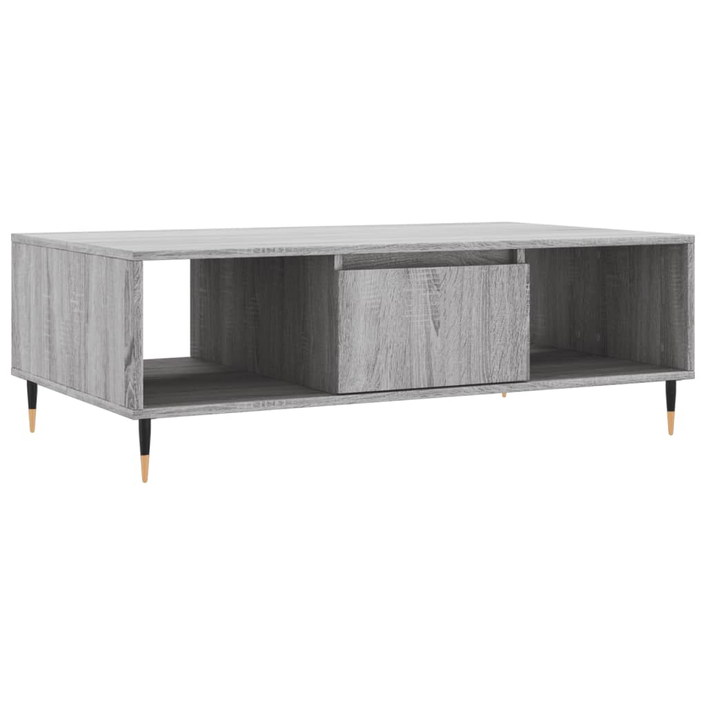 Couchtisch Grau Sonoma 104x60x35 cm Holzwerkstoff - Pazzar.ch