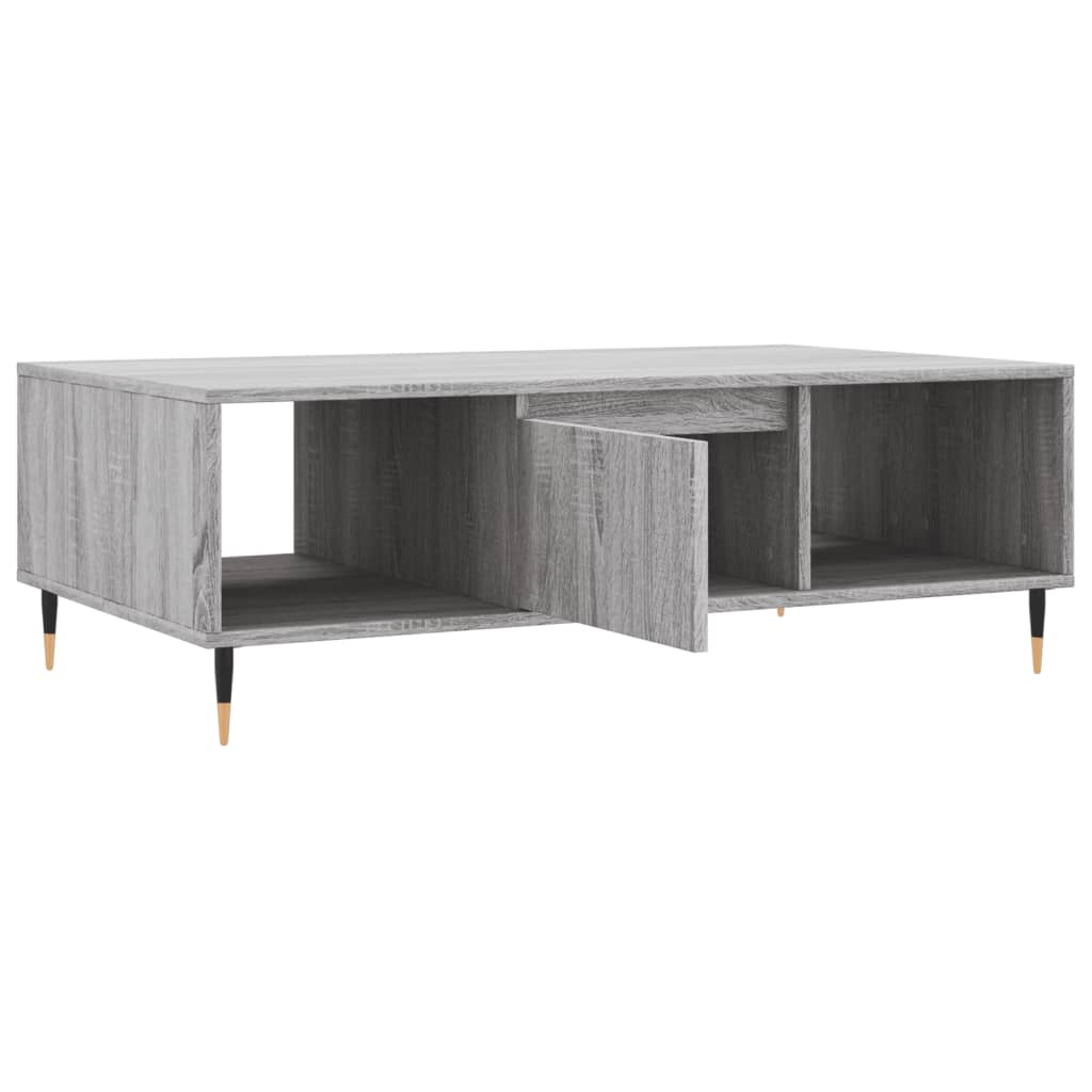 Couchtisch Grau Sonoma 104x60x35 cm Holzwerkstoff - Pazzar.ch