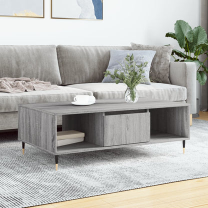 Couchtisch Grau Sonoma 104x60x35 cm Holzwerkstoff - Pazzar.ch