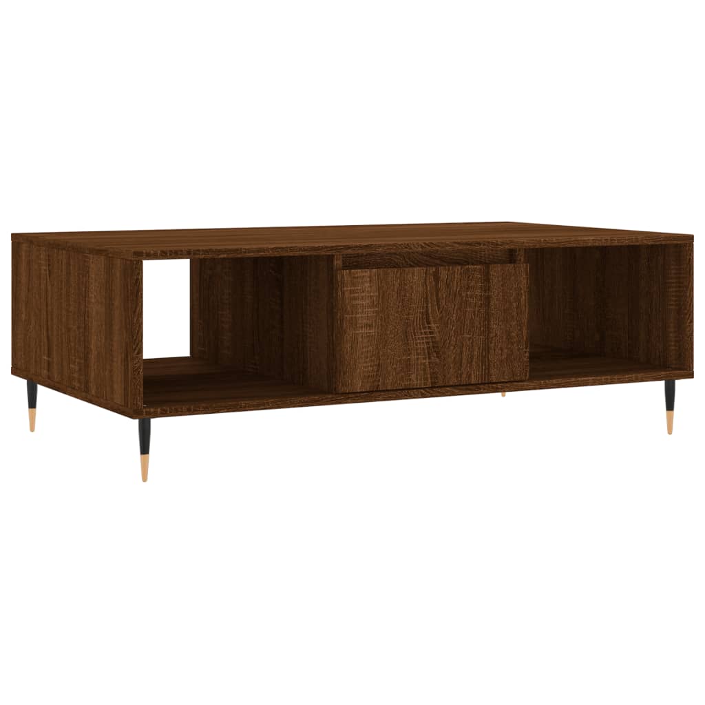 Couchtisch Braun Eichen-Optik 104x60x35 cm Holzwerkstoff - Pazzar.ch