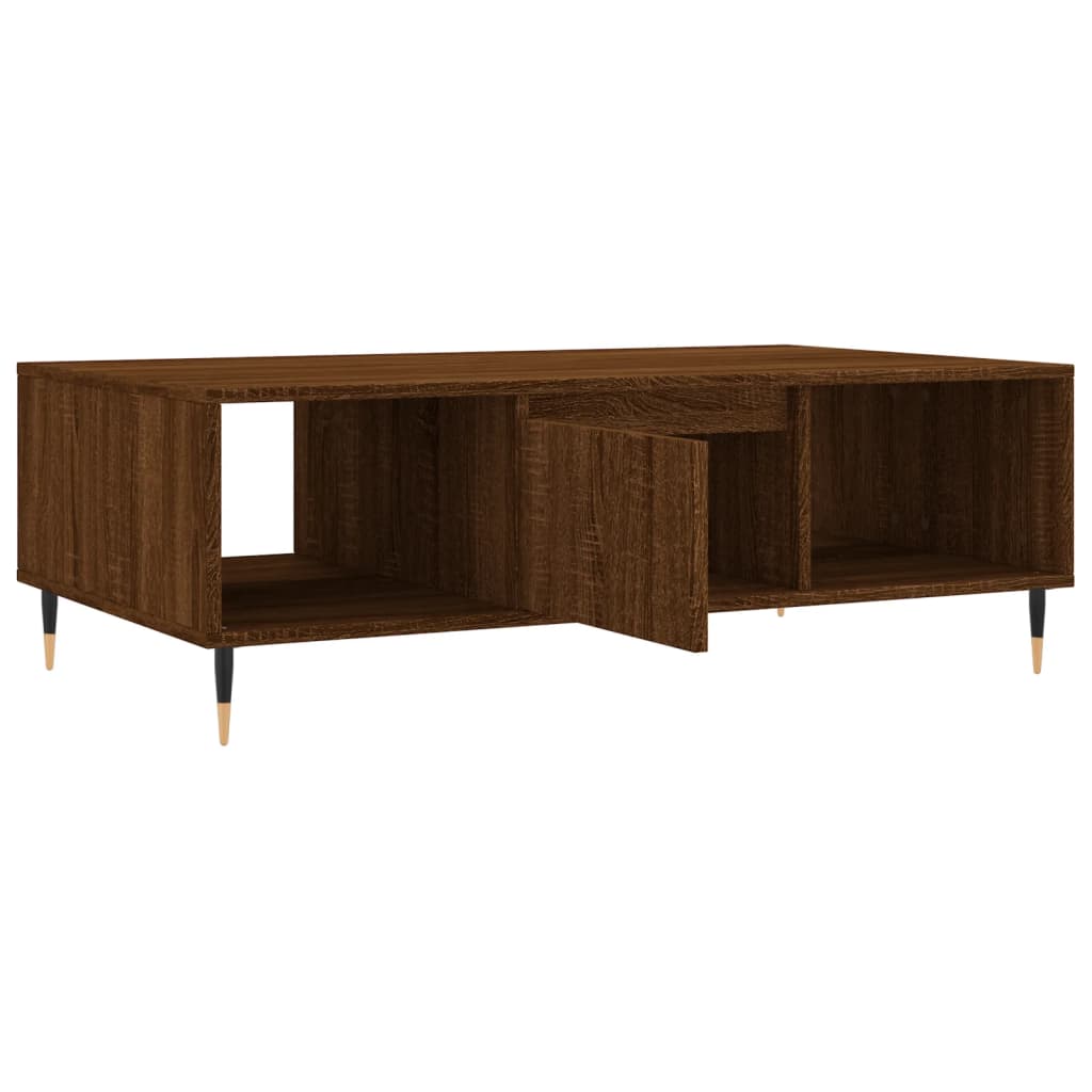 Couchtisch Braun Eichen-Optik 104x60x35 cm Holzwerkstoff - Pazzar.ch