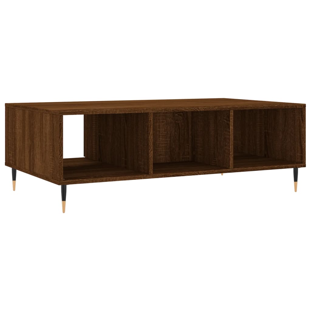 Couchtisch Braun Eichen-Optik 104x60x35 cm Holzwerkstoff - Pazzar.ch