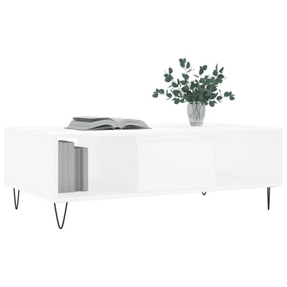 Couchtisch Weiß 104x60x35 cm Holzwerkstoff - Pazzar.ch