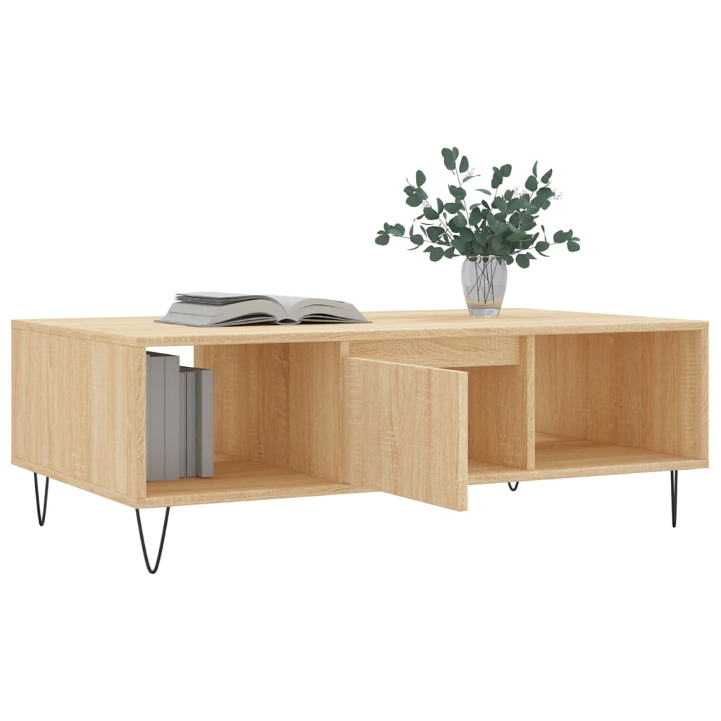 Couchtisch Sonoma-Eiche 104x60x35 cm Holzwerkstoff - Pazzar.ch