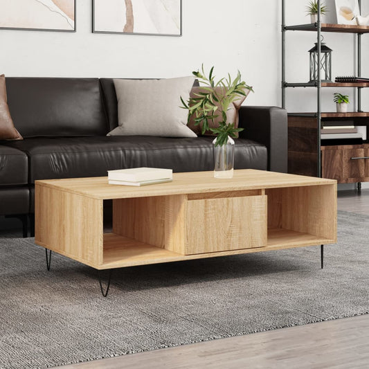 Couchtisch Sonoma-Eiche 104x60x35 cm Holzwerkstoff - Pazzar.ch
