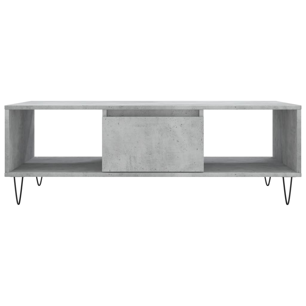 Couchtisch Betongrau 104x60x35 cm Holzwerkstoff - Pazzar.ch