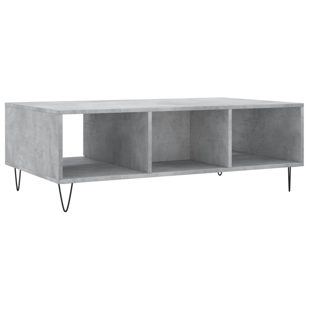 Couchtisch Betongrau 104x60x35 cm Holzwerkstoff - Pazzar.ch