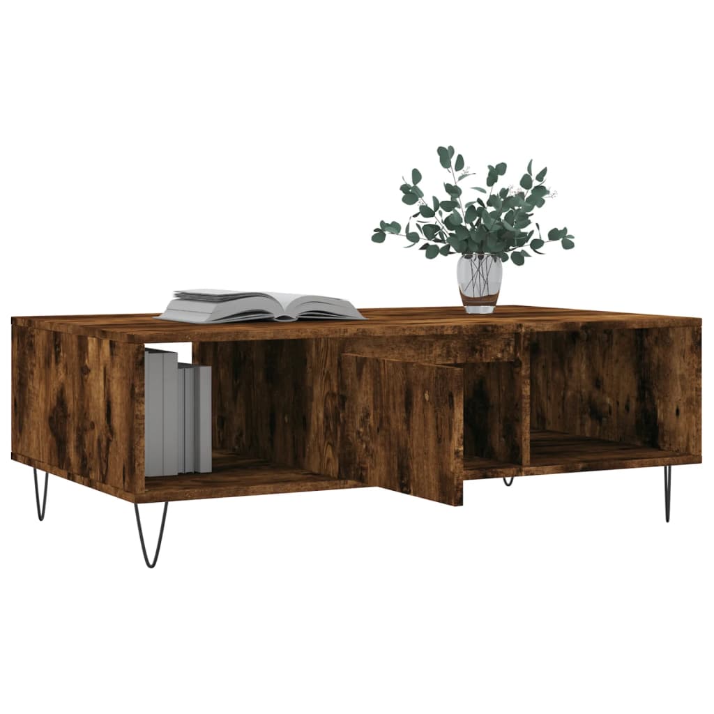 Couchtisch Räuchereiche 104x60x35 cm Holzwerkstoff - Pazzar.ch