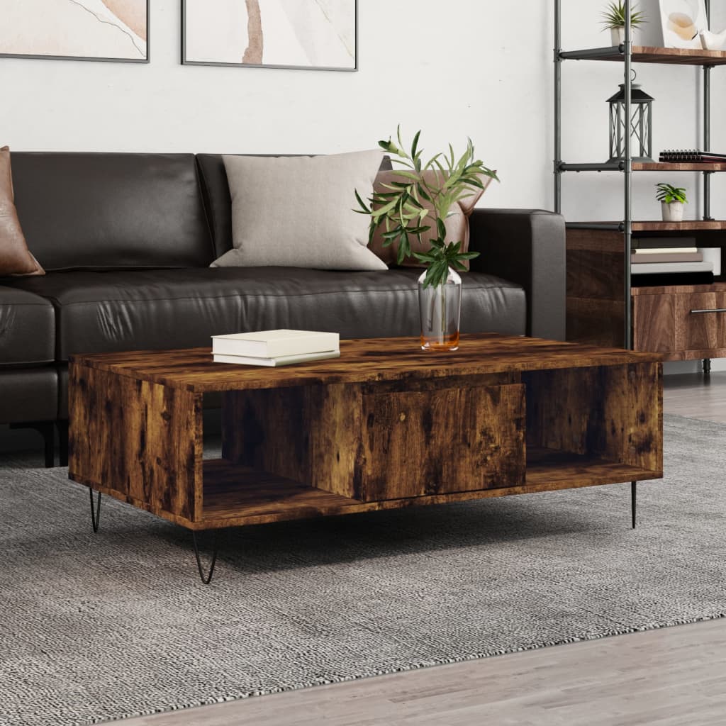 Couchtisch Räuchereiche 104x60x35 cm Holzwerkstoff - Pazzar.ch