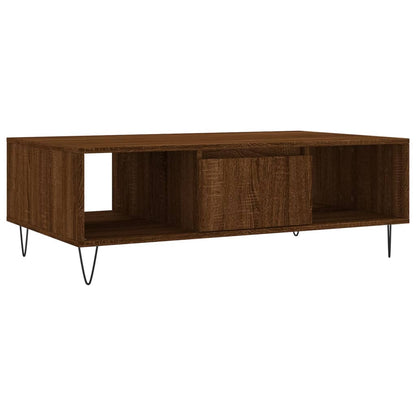 Couchtisch Braun Eichen-Optik 104x60x35 cm Holzwerkstoff - Pazzar.ch