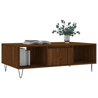 Couchtisch Braun Eichen-Optik 104x60x35 cm Holzwerkstoff - Pazzar.ch