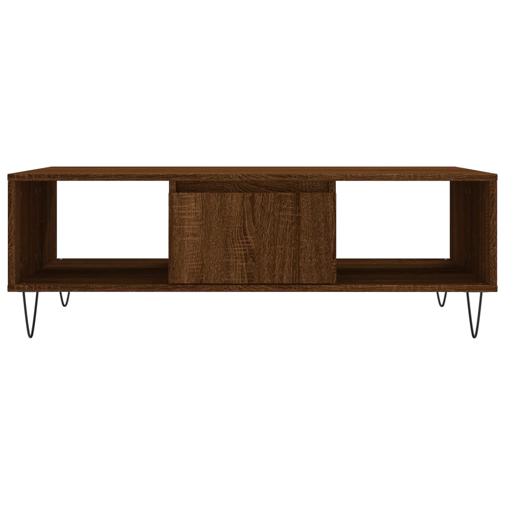 Couchtisch Braun Eichen-Optik 104x60x35 cm Holzwerkstoff - Pazzar.ch