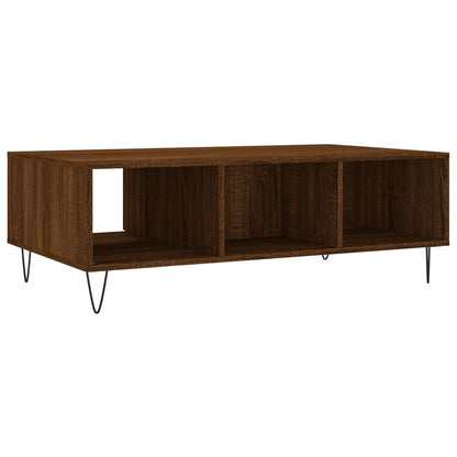 Couchtisch Braun Eichen-Optik 104x60x35 cm Holzwerkstoff - Pazzar.ch