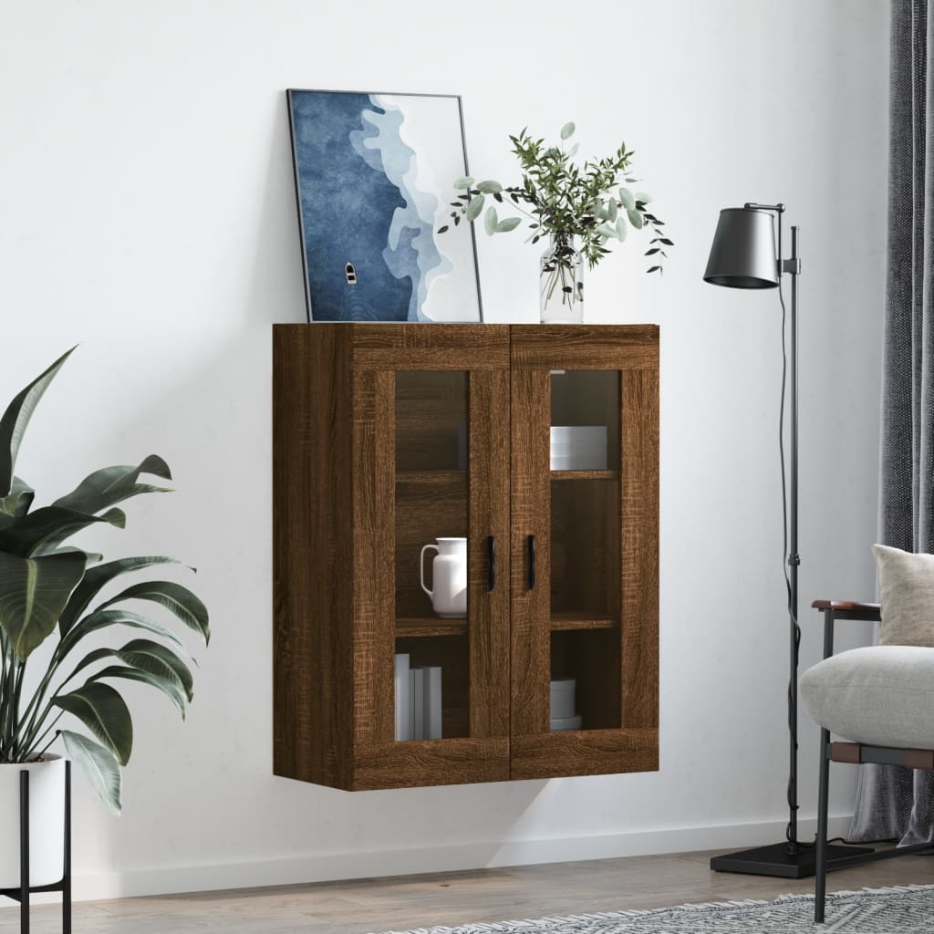 Wandschrank Braun Eichen-Optik 69,5x34x90 cm - Pazzar.ch