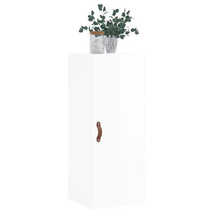 Wandschrank Hochglanz-Weiß 34,5x34x90 cm - Pazzar.ch