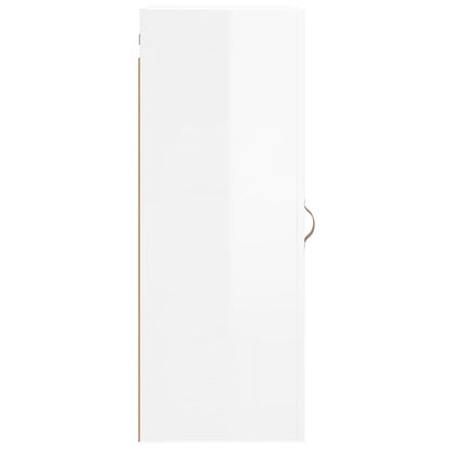 Wandschrank Hochglanz-Weiß 34,5x34x90 cm - Pazzar.ch