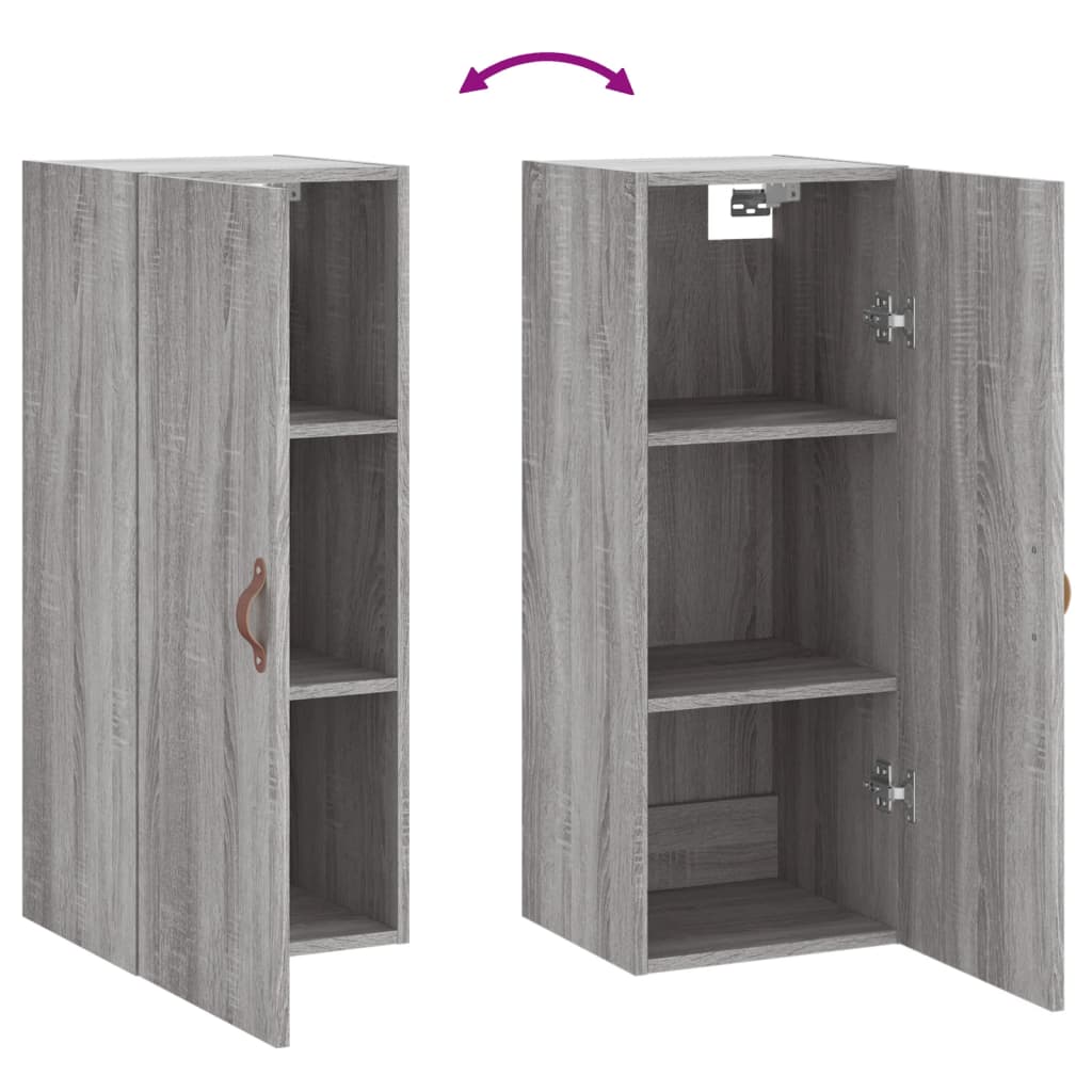 Wandschrank Grau Sonoma 34,5x34x90 cm - Pazzar.ch