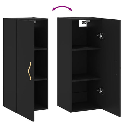 Wandschrank Schwarz 34,5x34x90 cm - Pazzar.ch