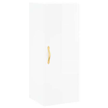 Wandschrank Hochglanz-Weiß 34,5x34x90 cm - Pazzar.ch