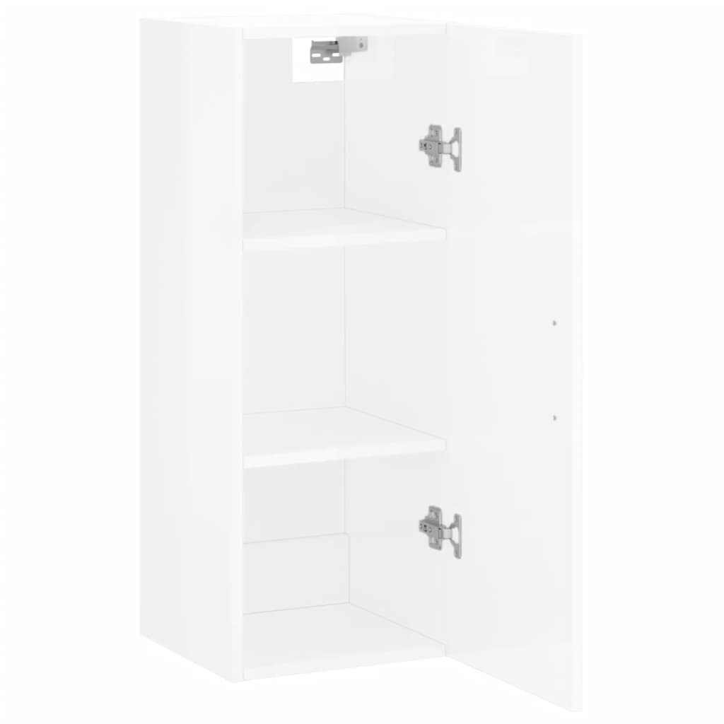 Wandschrank Hochglanz-Weiß 34,5x34x90 cm - Pazzar.ch