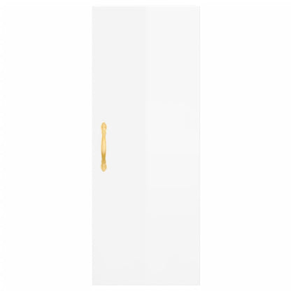 Wandschrank Hochglanz-Weiß 34,5x34x90 cm - Pazzar.ch