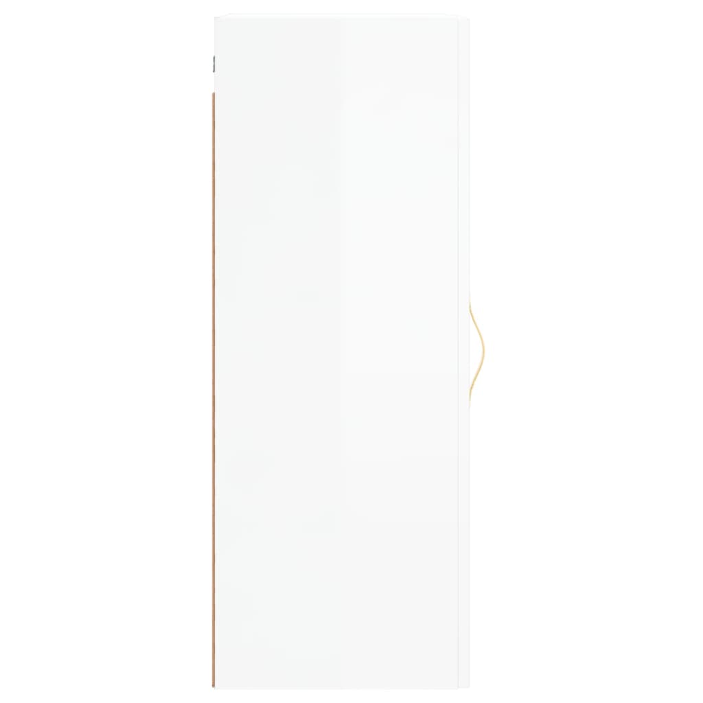 Wandschrank Hochglanz-Weiß 34,5x34x90 cm - Pazzar.ch
