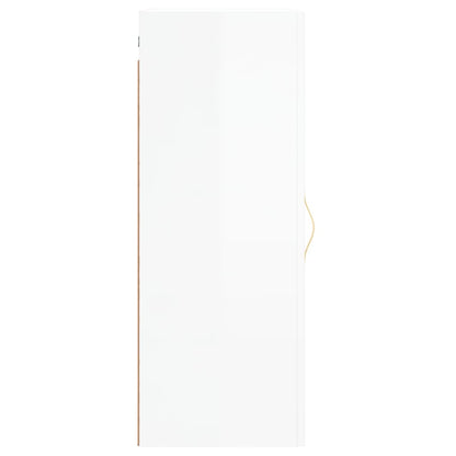 Wandschrank Hochglanz-Weiß 34,5x34x90 cm - Pazzar.ch