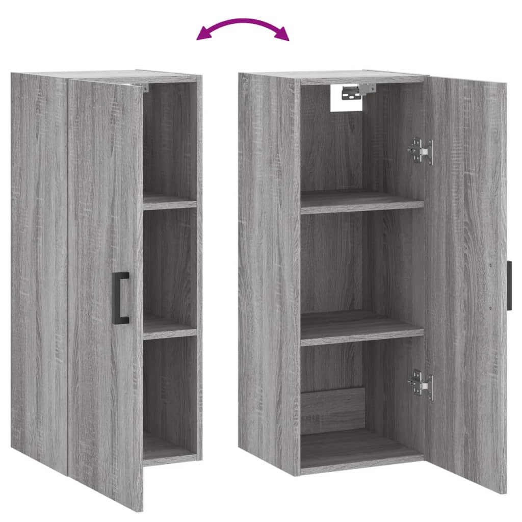 Wandschrank Grau Sonoma 34,5x34x90 cm - Pazzar.ch