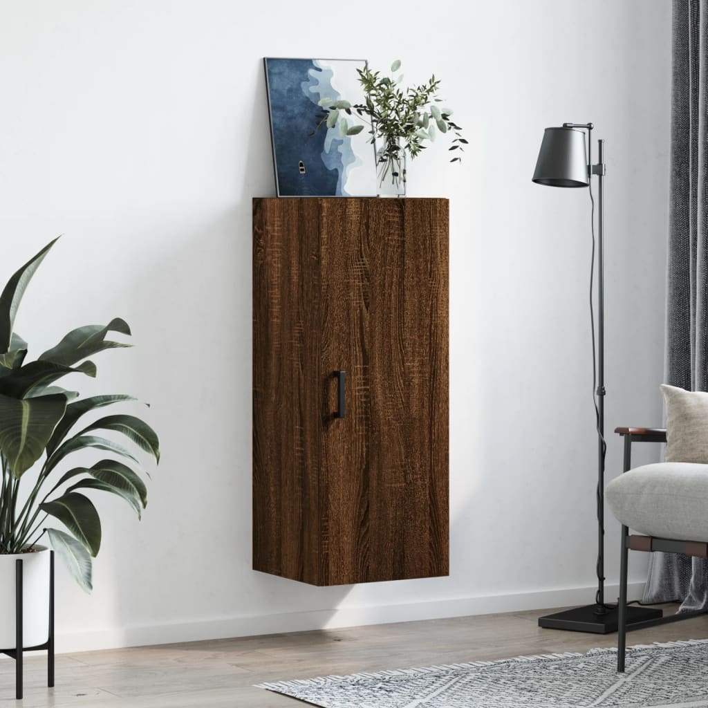 Wandschrank Braun Eichen-Optik 34,5x34x90 cm - Pazzar.ch