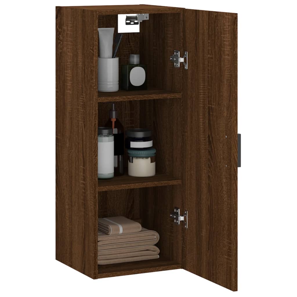 Wandschrank Braun Eichen-Optik 34,5x34x90 cm - Pazzar.ch