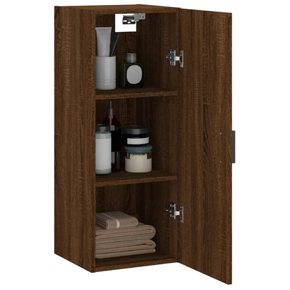 Wandschrank Braun Eichen-Optik 34,5x34x90 cm - Pazzar.ch