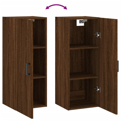 Wandschrank Braun Eichen-Optik 34,5x34x90 cm - Pazzar.ch