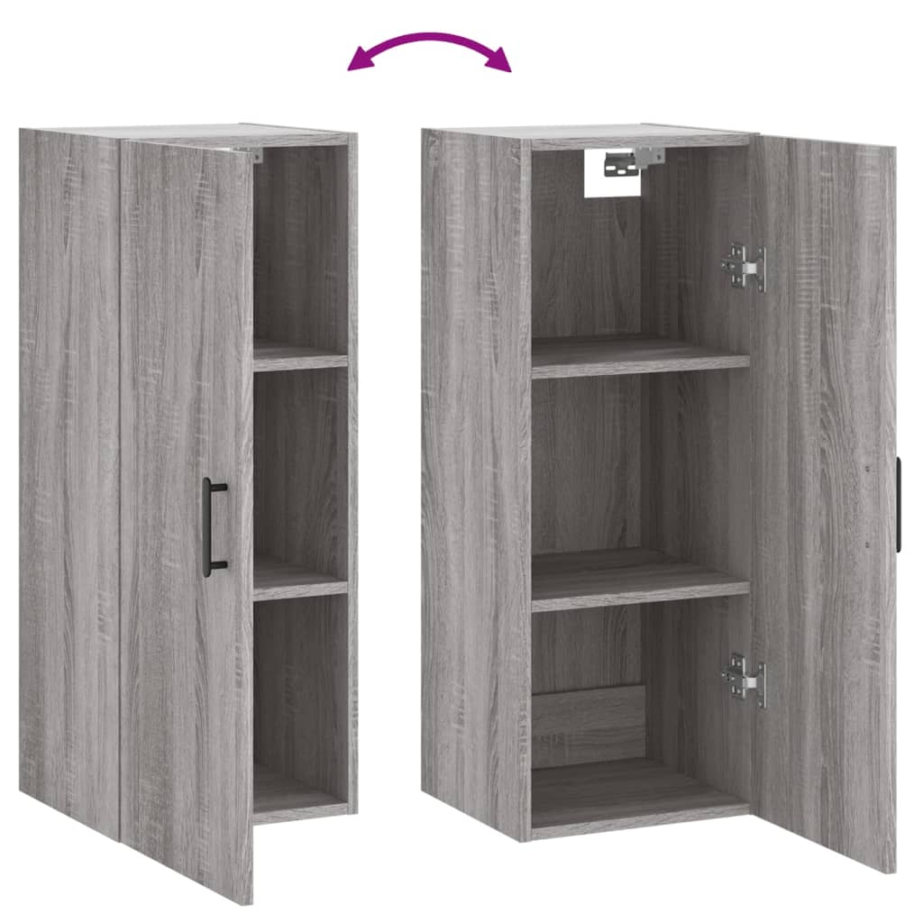 Wandschrank Grau Sonoma 34,5x34x90 cm - Pazzar.ch