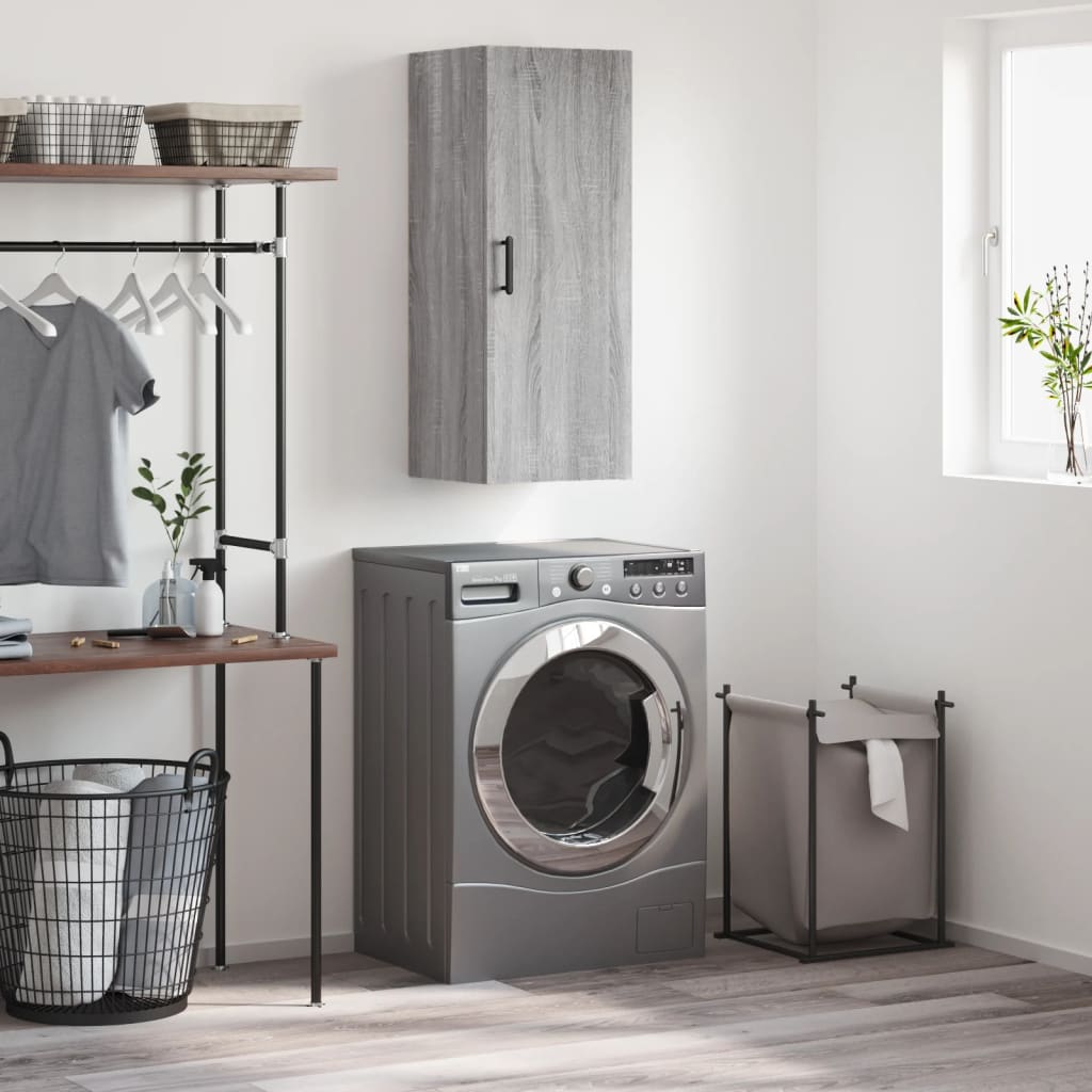 Wandschrank Grau Sonoma 34,5x34x90 cm - Pazzar.ch