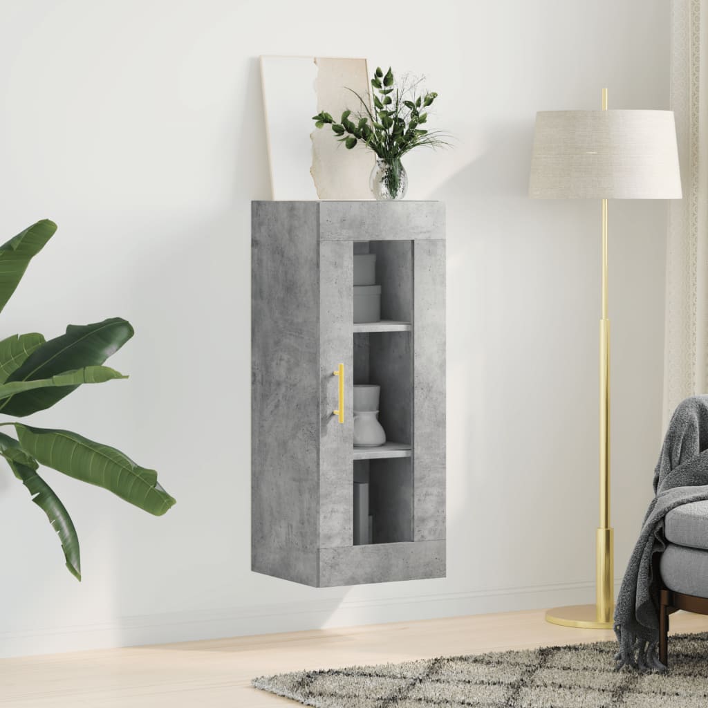 Wandschrank Betongrau 34,5x34x90 cm - Pazzar.ch