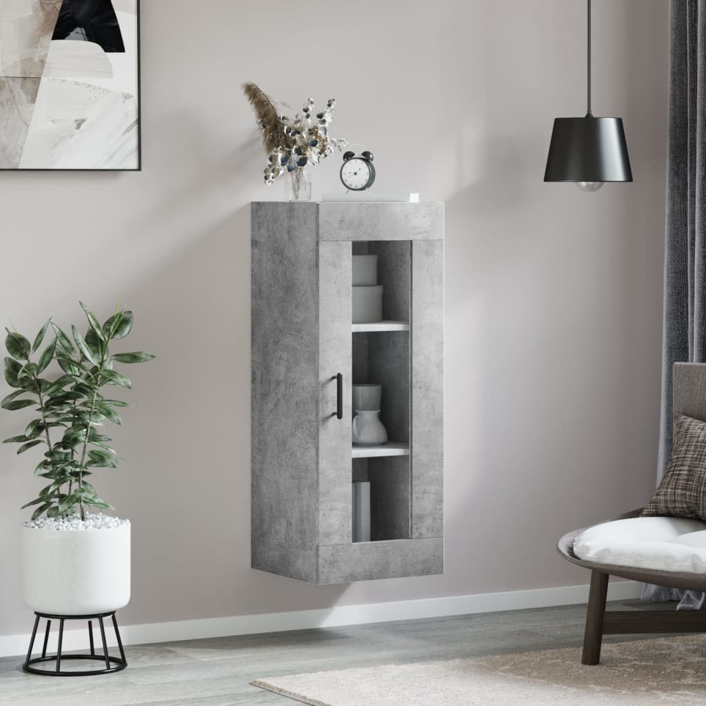 Wandschrank Betongrau 34,5x34x90 cm - Pazzar.ch