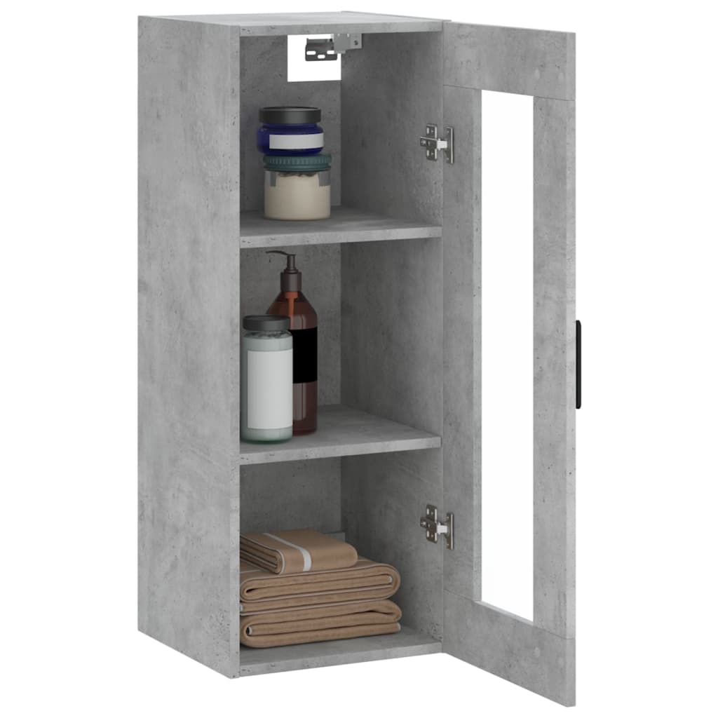 Wandschrank Betongrau 34,5x34x90 cm - Pazzar.ch