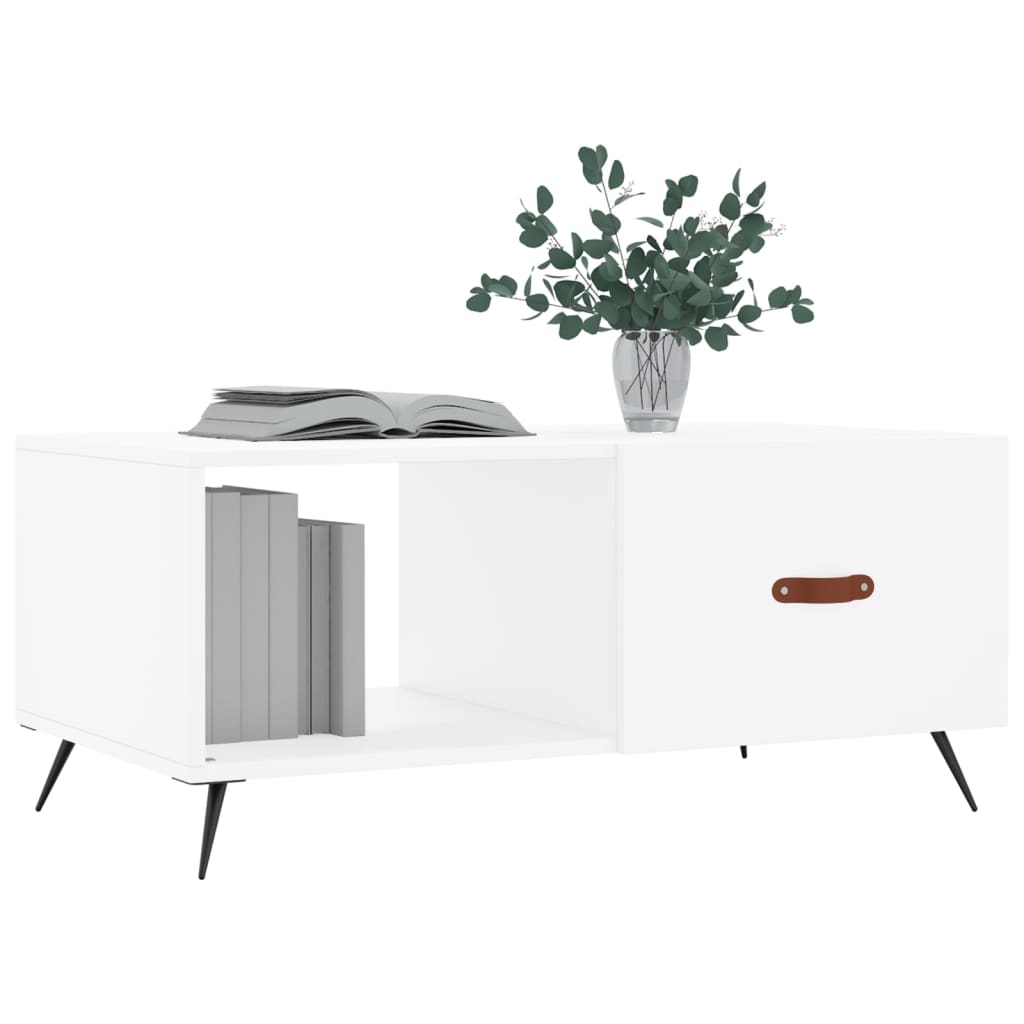 Couchtisch Weiß 90x50x40 cm Holzwerkstoff - Pazzar.ch