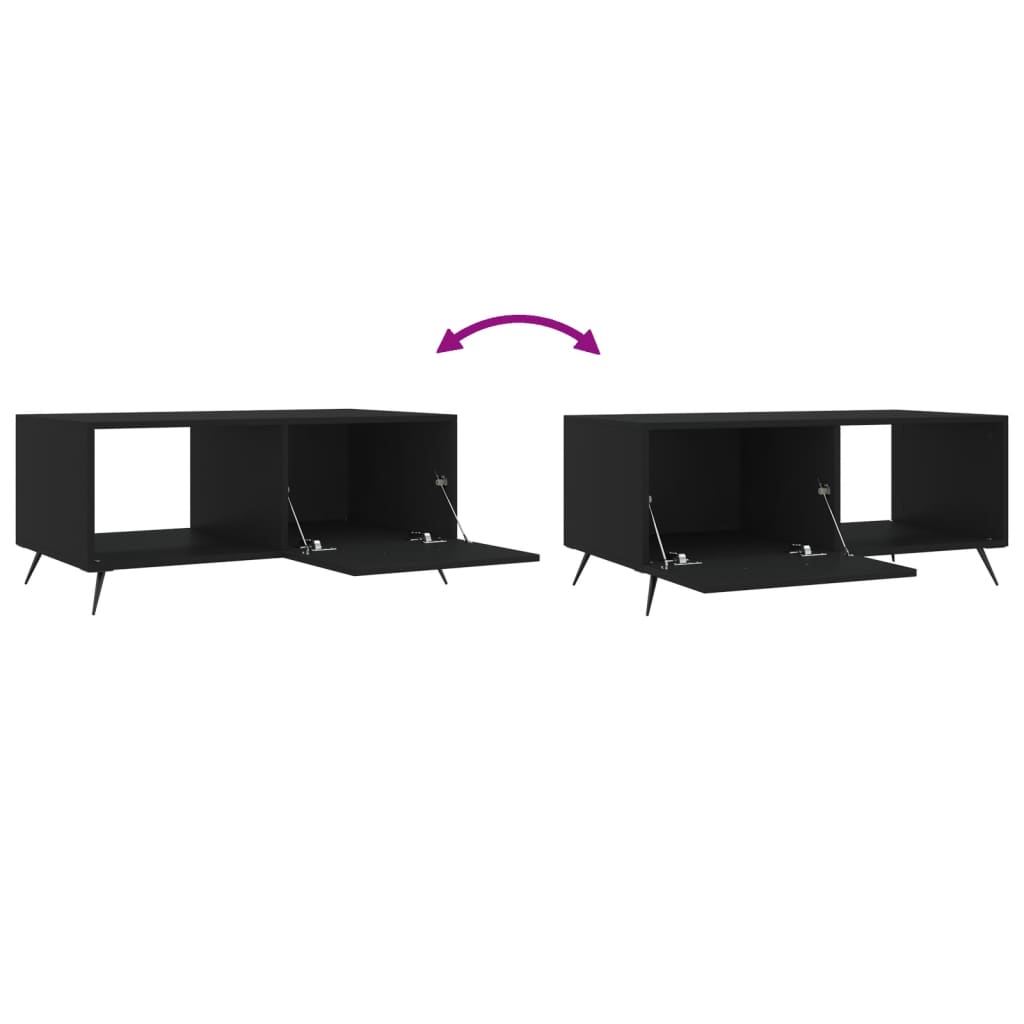 Couchtisch Schwarz 90x50x40 cm Holzwerkstoff - Pazzar.ch