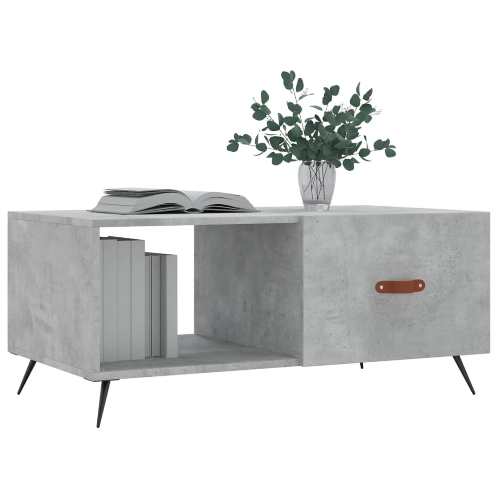 Couchtisch Betongrau 90x50x40 cm Holzwerkstoff - Pazzar.ch