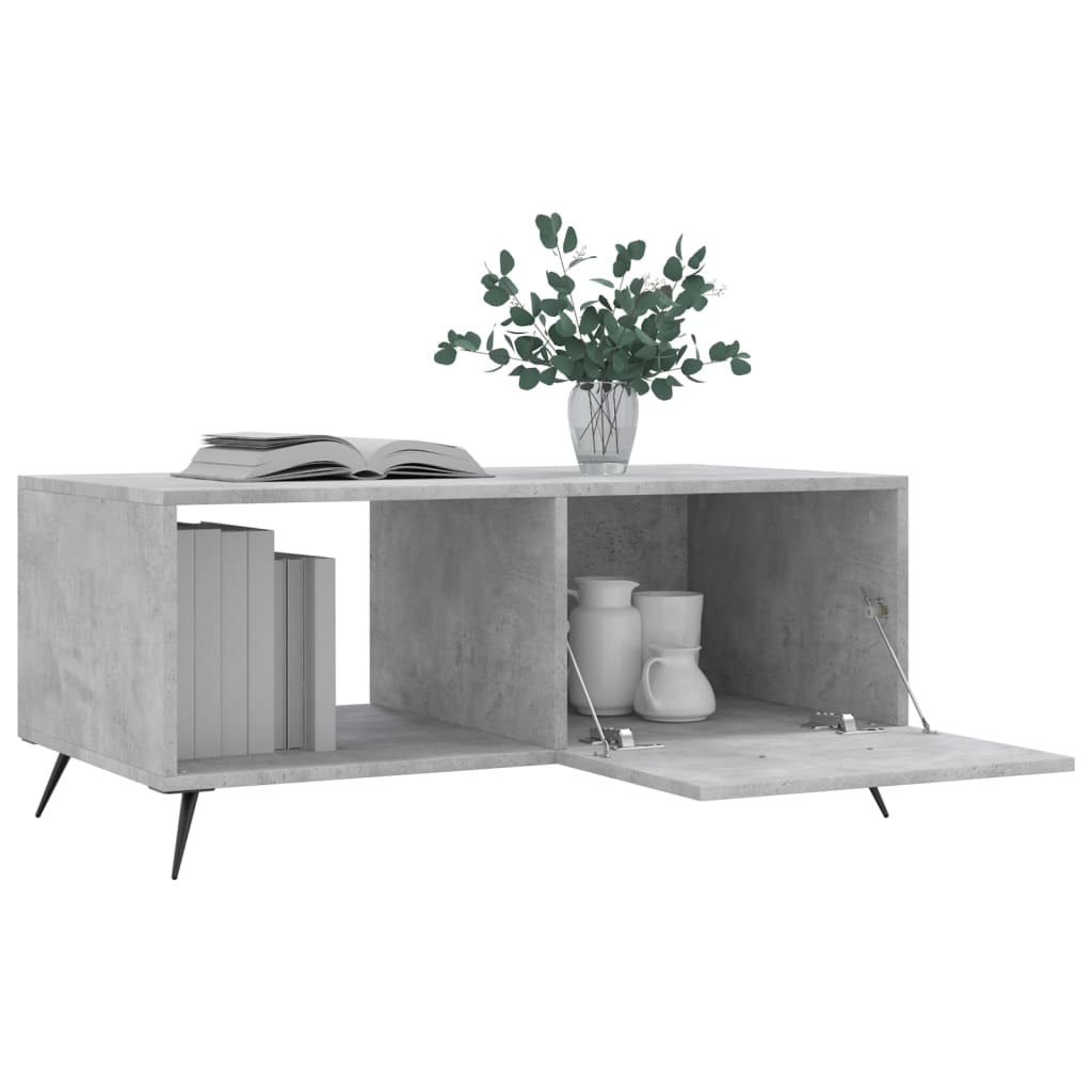 Couchtisch Betongrau 90x50x40 cm Holzwerkstoff - Pazzar.ch
