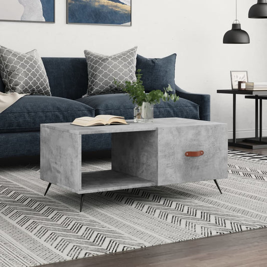 Couchtisch Betongrau 90x50x40 cm Holzwerkstoff - Pazzar.ch
