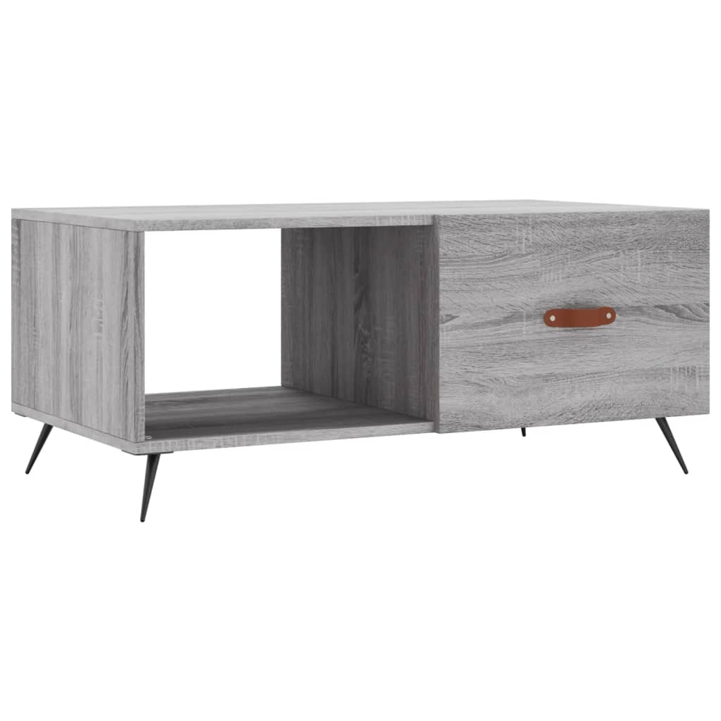 Couchtisch Grau Sonoma 90x50x40 cm Holzwerkstoff - Pazzar.ch