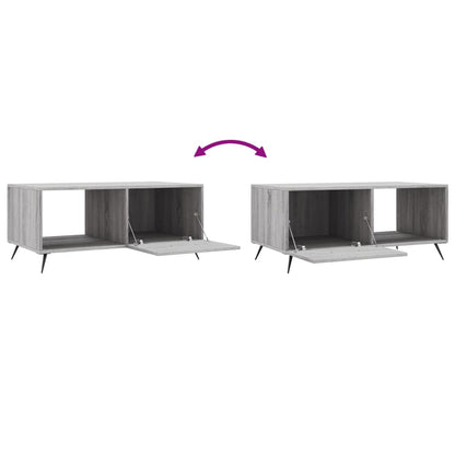 Couchtisch Grau Sonoma 90x50x40 cm Holzwerkstoff - Pazzar.ch