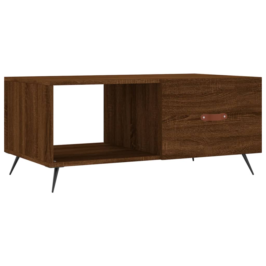 Couchtisch Braun Eichen-Optik 90x50x40 cm Holzwerkstoff - Pazzar.ch