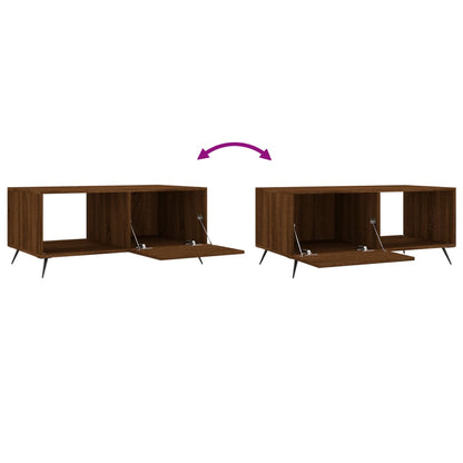 Couchtisch Braun Eichen-Optik 90x50x40 cm Holzwerkstoff - Pazzar.ch